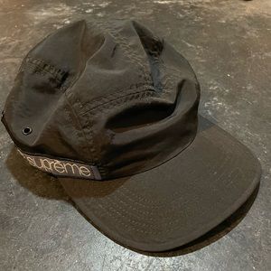 Black 5 panel Supreme hat